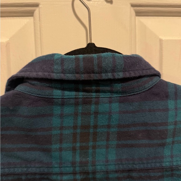 Mens Bonobos Blue and Green Plaid Slim Fit Button Down Shirt Size L - Picture 8 of 12